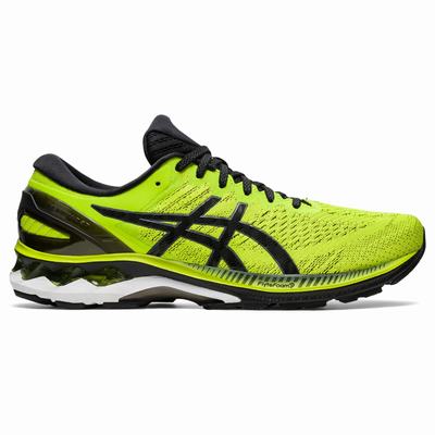 Asics Gel-Kayano 27 - Miesten Juoksukengät - VaaleanVihreä/Mustat